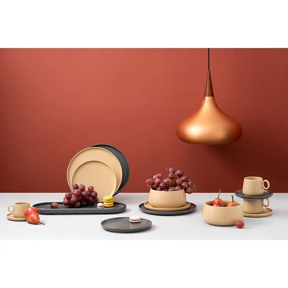 Набор из двух салатников бежевого цвета из коллекции essential, 800 мл