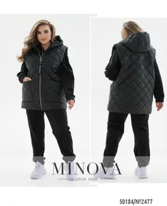 Костюм 2477-черный Minova