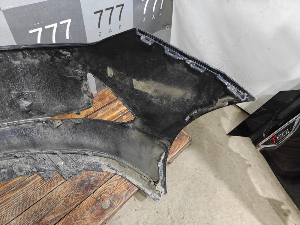 Бампер передний + юбка переднего бампера Hyundai Sonata 8 (DN8) 19-нв Б/У Оригинал 86511L1000