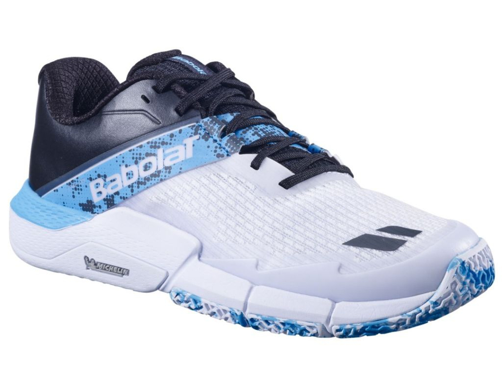 Мужские кроссовки для Падел Babolat Movea 2 - white/cyan blue