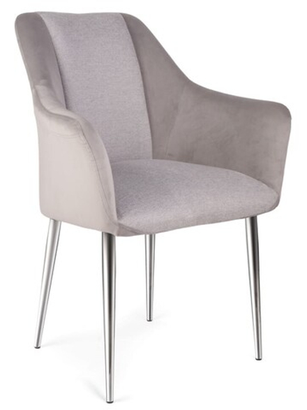 Стул обеденный Ist Casa Лючия, серый, хром