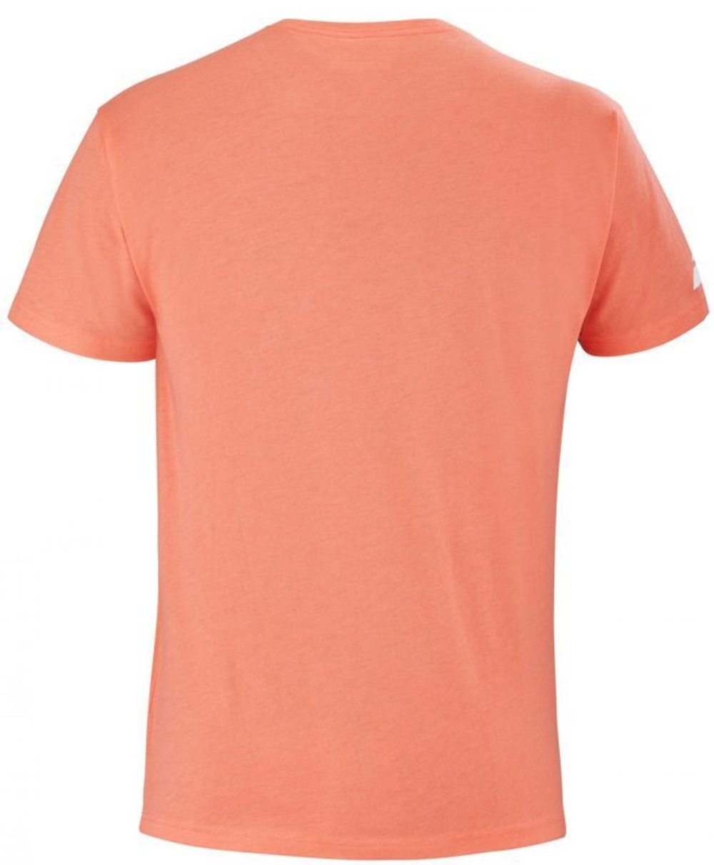 Мужская теннисная футболка Babolat Exercise Message Tee Men - living coral heather