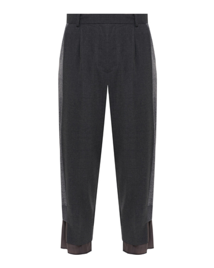 UNDERCOVER БРЮКИ КОМБИНИРОВАННЫЕ СЕРЫЕ