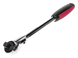 Ключ трещотка 1/2" 72 зуба 305мм шарнирный с резиновой рукояткой JTC