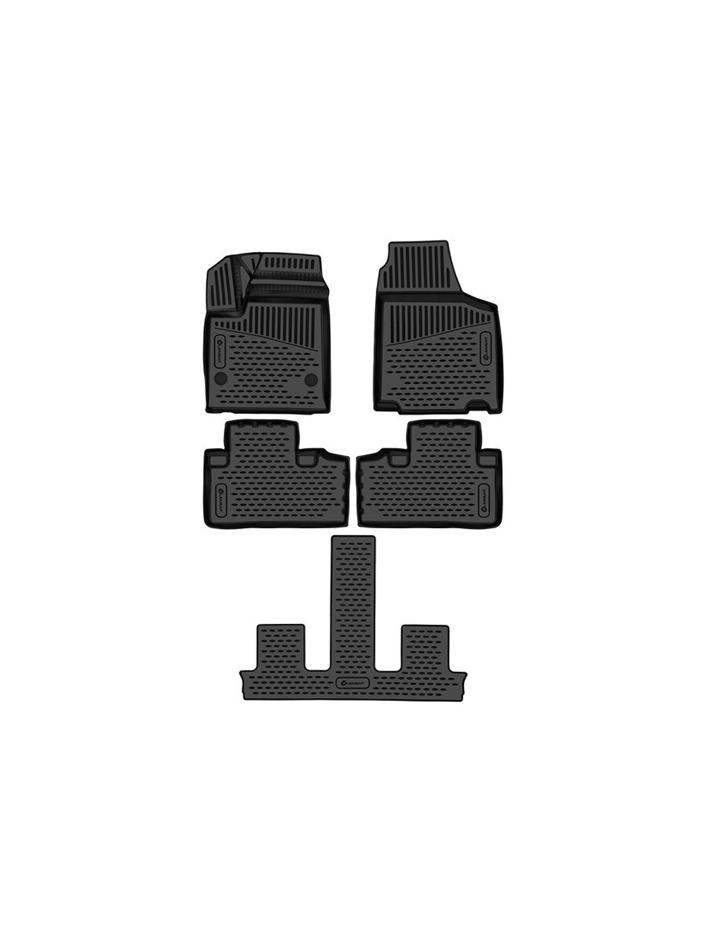 Коврики в салон для для Aito M7 (I Рестайлинг) 2024- 5шт. (полиуретан) ELEMENT3DA71322210K