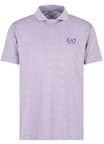 Мужское теннисное поло EA7 Man Jersey - Фиолетовый