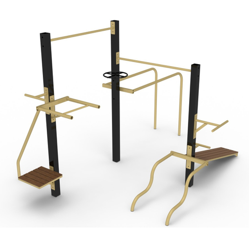 Уличный атлетический комплекс №5, 3735*2850*2500 мм.