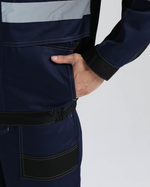 Костюм Вивантек-2 СОП У. (тк.Смесовая,240) п/к, т.синий/черный/васильковый