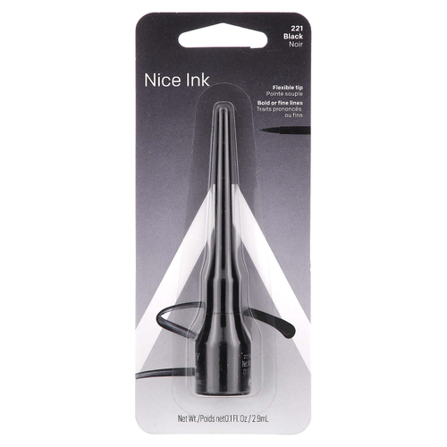 Almay, Beautiful Ink, жидкая подводка для глаз, оттенок 221 черный, 2,9 мл (0,1 жидк. унции)