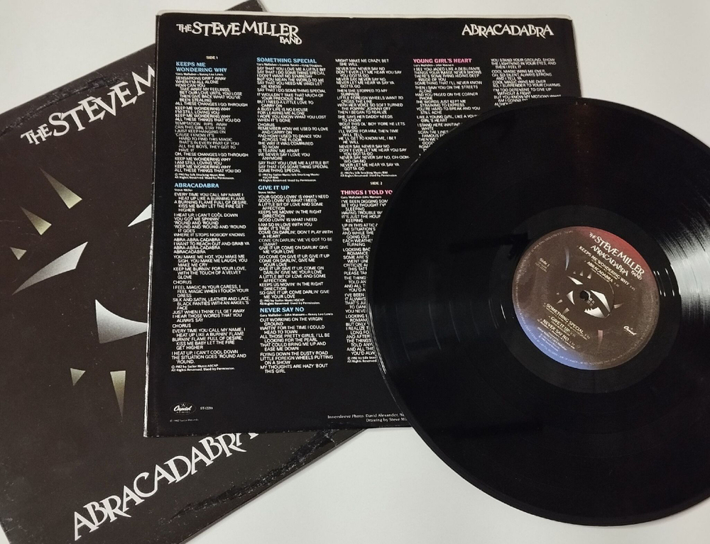 Винтажная виниловая пластинка LP The Steve Miller Band Abracadabra (Canada 1982)