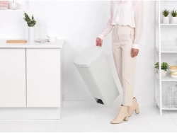 Brabantia Контейнер для мусора StepUp 40л Светло-серый