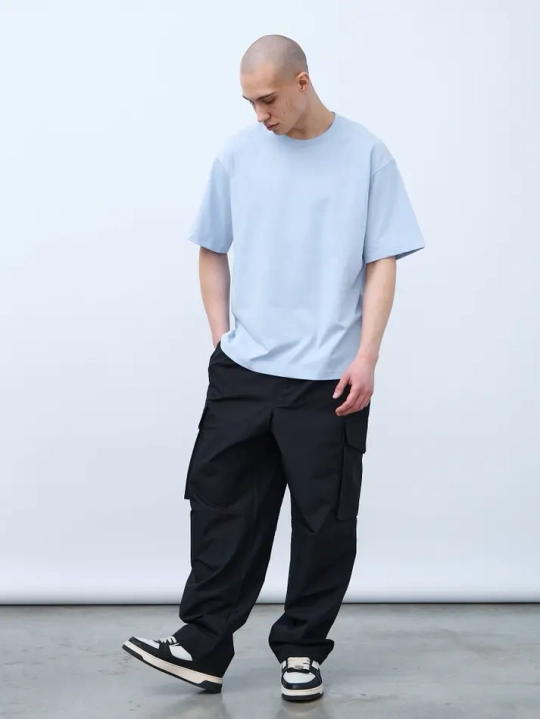 Футболка оверсайз (голубой) 230 г