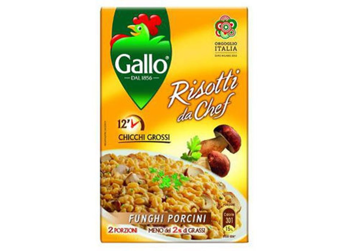 Ризотто "Riso Gallo" с белыми грибами, 175г