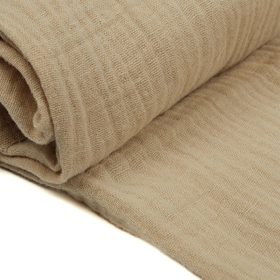 Ткань Муслин 125 г/м² 100% хлопок шир.130 см цв.47 бежевый