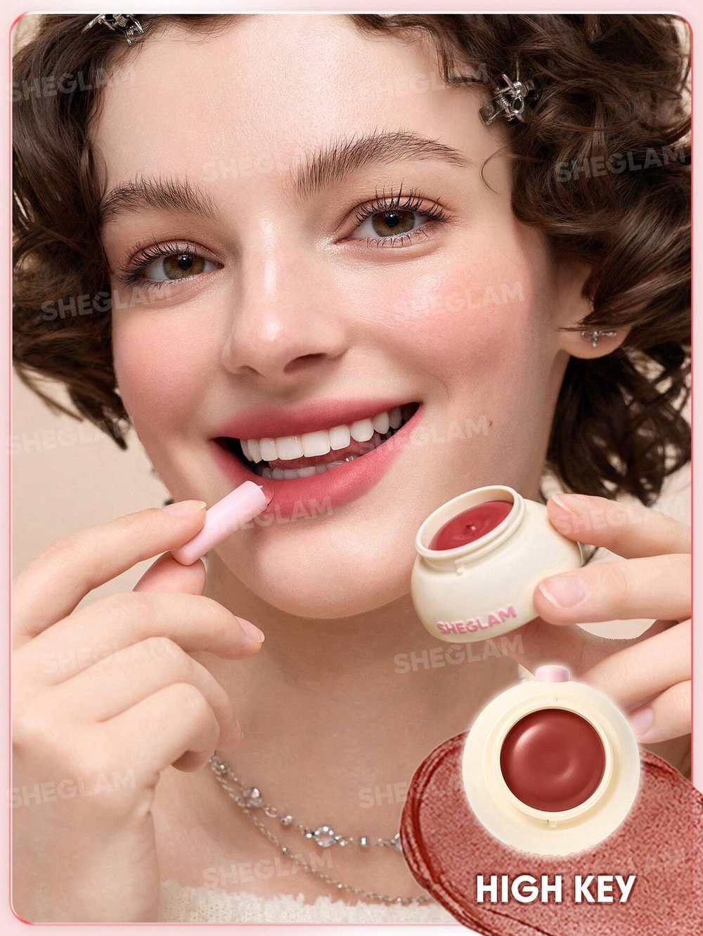 Бальзам оттеночный для губ Sheglam Bounce Putty Pocket Lip Pot High Key