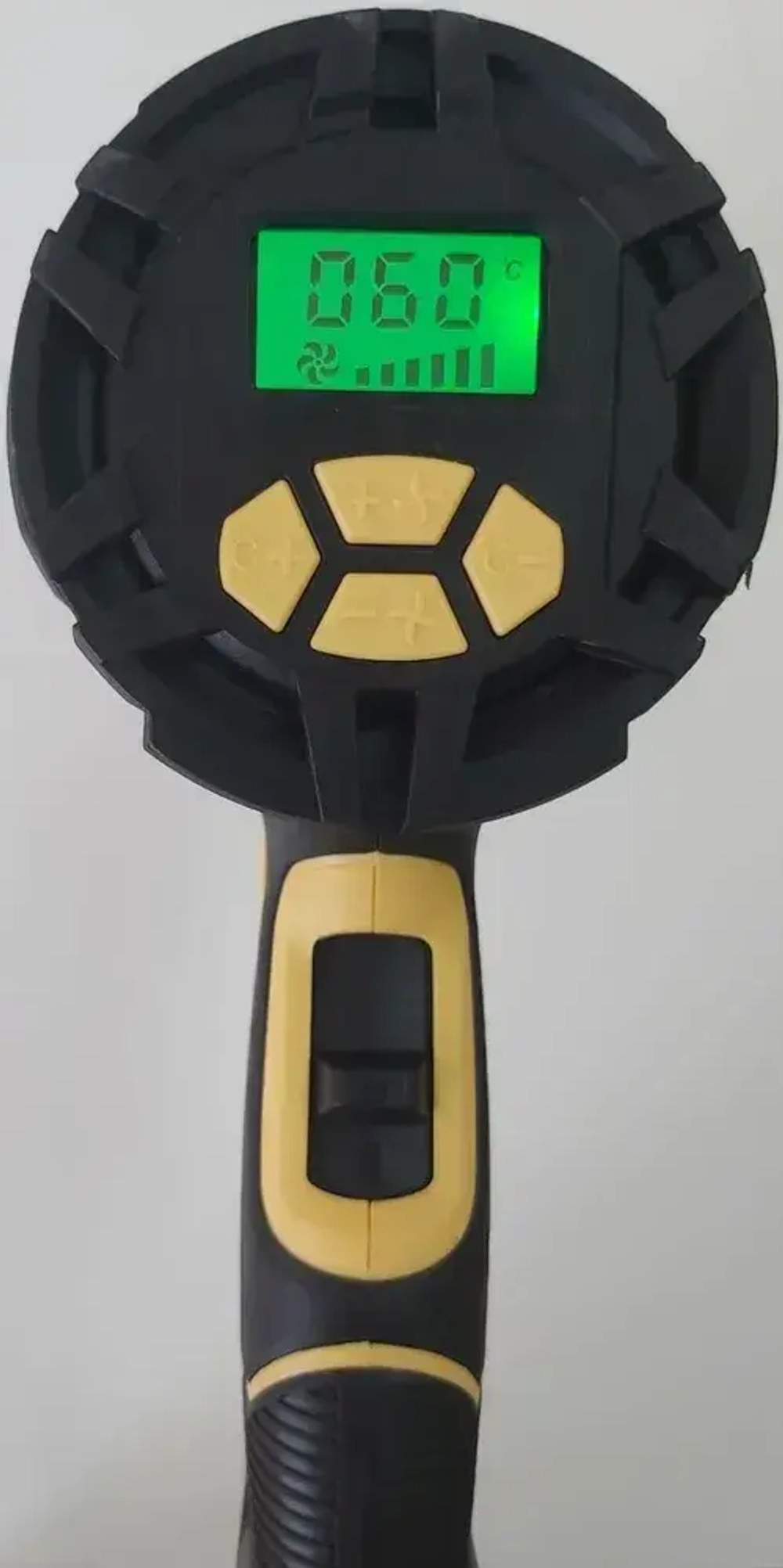 Фен промышленный-строительный Partnertool PHG2200ELSET, ЖК-ДИСПЛЕЙ КЕЙС 2.2кВт,60-600С, плавная рег. температуры, 300-500л.м, профессиональная серия