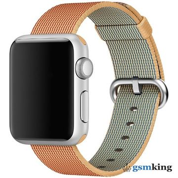 Apple Woven Nylon Band for Apple Watch 38|40|41mm Gold/Red (Золотистый) MM9R2ZM/A