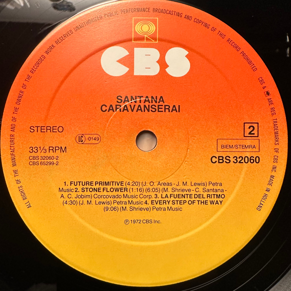 Santana - Caravanserai (Голландия 1982г.)