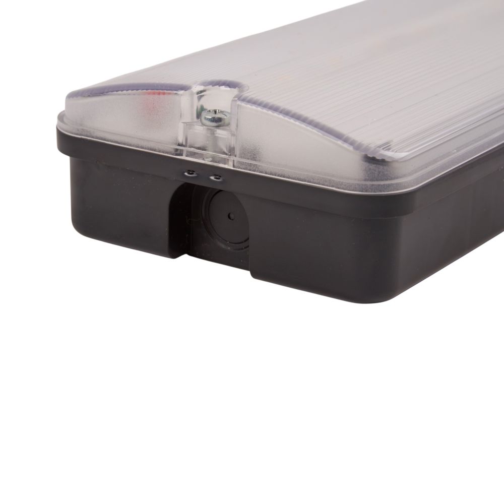 ULW-K25A 6W-4000K IP65 BLACK Светильник светодиодный влагозащищенный. Белый свет 4000K. 660Лм. Размер 220x105x50мм. Корпус чёрный. ТМ Uniel