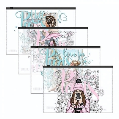 Zip-пакет пластиковый B5, Dreamy Girls, ассорти (ErichKrause)