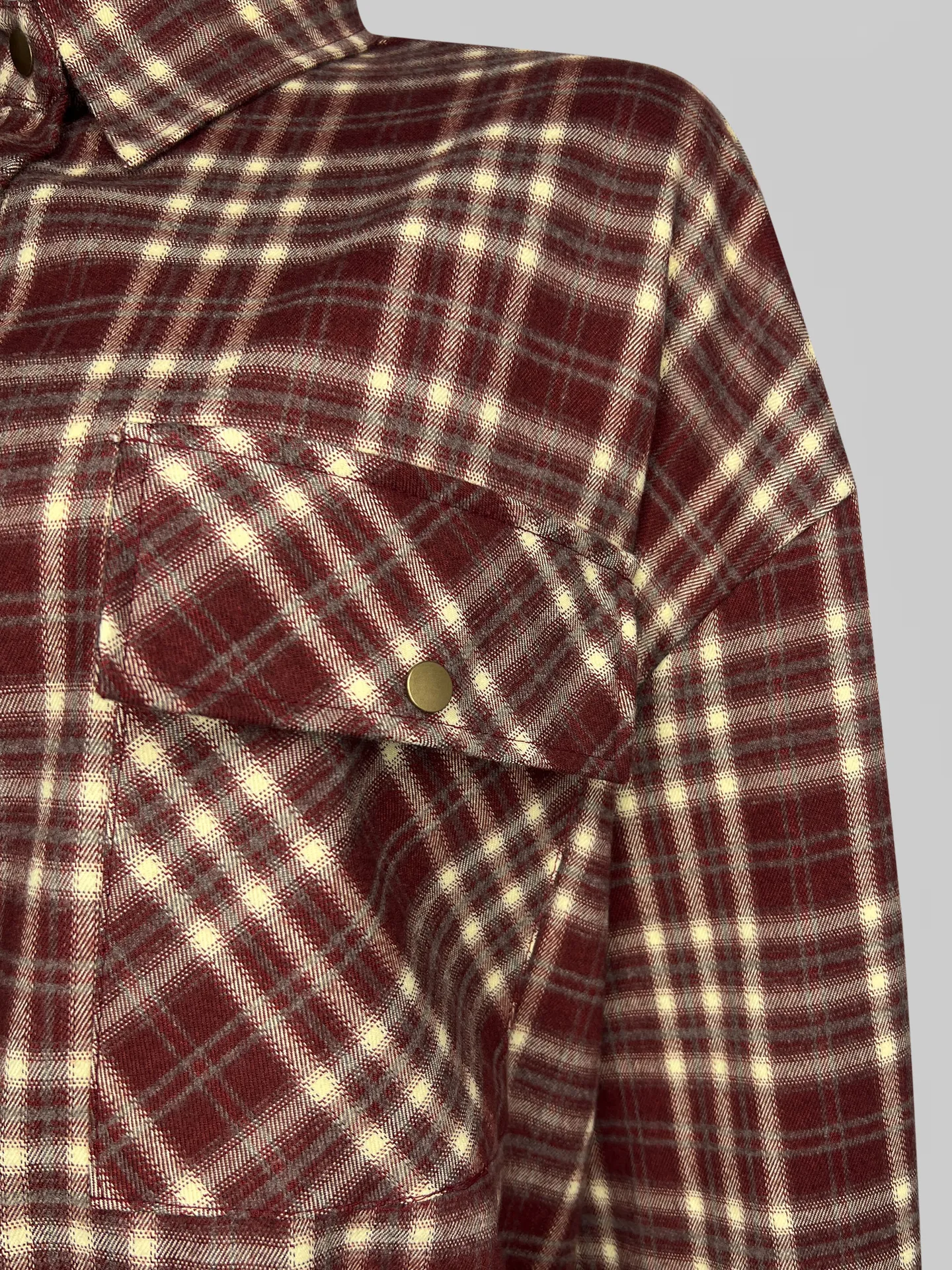 Рубашка Lan Lan 8999 удлиненная в клетку с карманом на груди