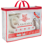 Одеяло "РУ. АЛЬПАКА" Русская сказка, стандарт, плотность 300 г/м2, тик 100% хлопок, Россия.