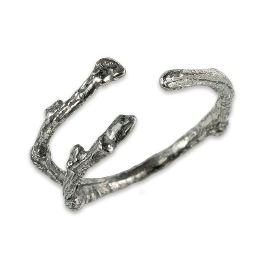 Кольцо “Веточка”, двойное