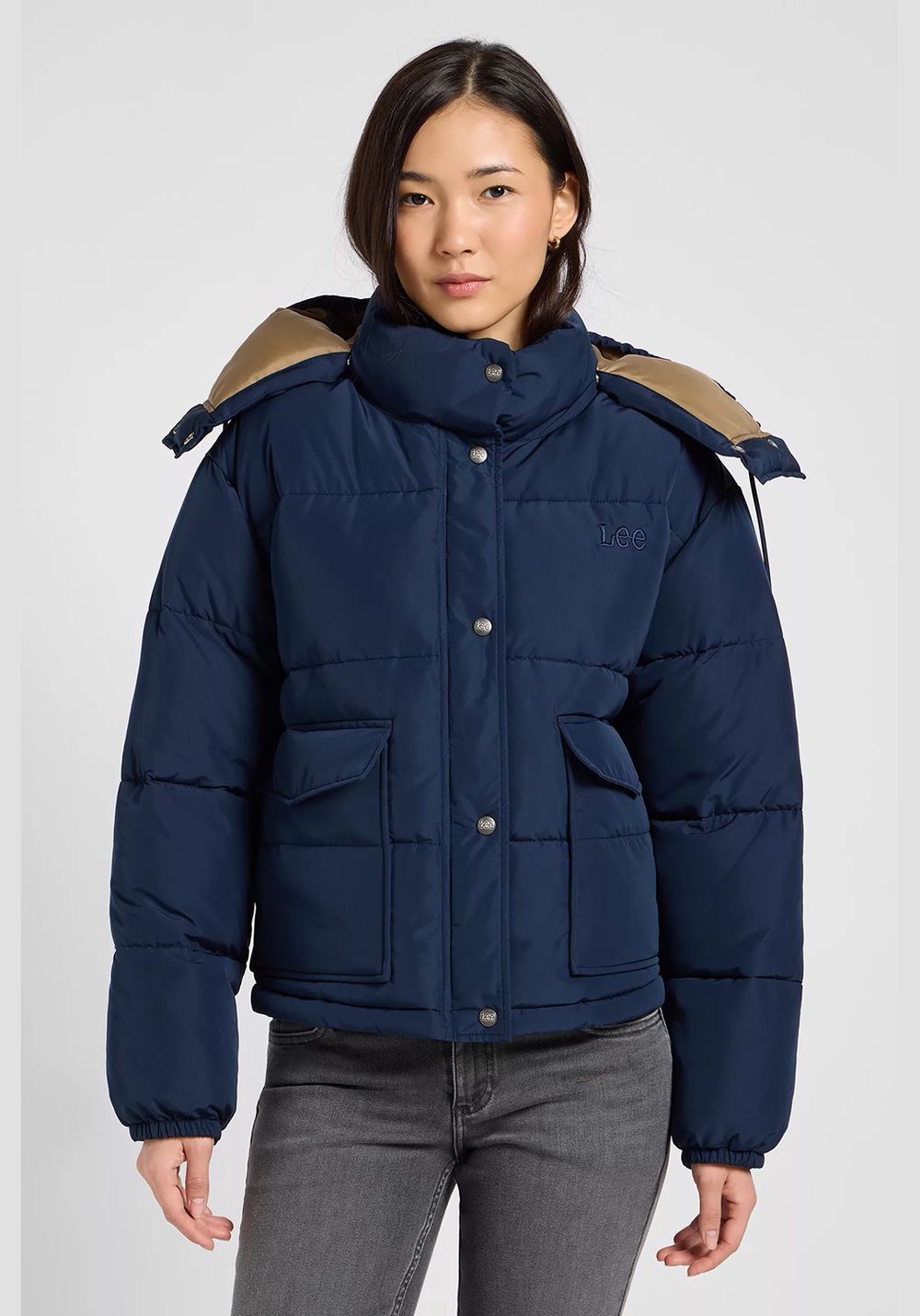 Куртка SHORT PUFFER WITH HOOD 112371016