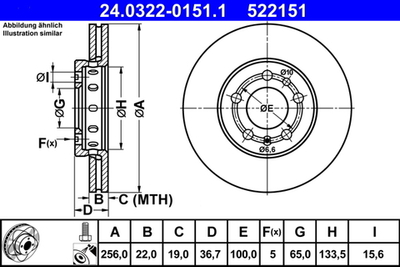 ATE - 24032201511-ATE - Brake Disc