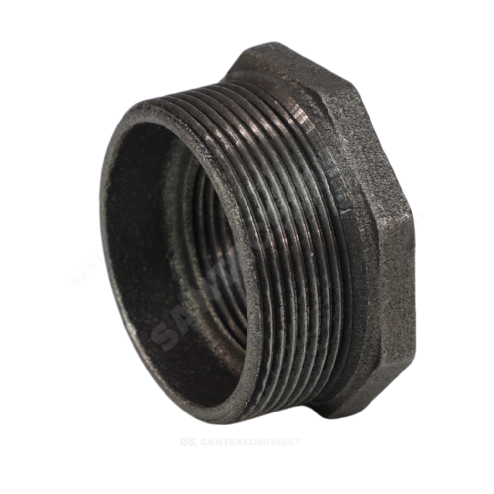 Футорка чугун Ду 50х25 (2"х1") НР/ВР Fittex PLUS