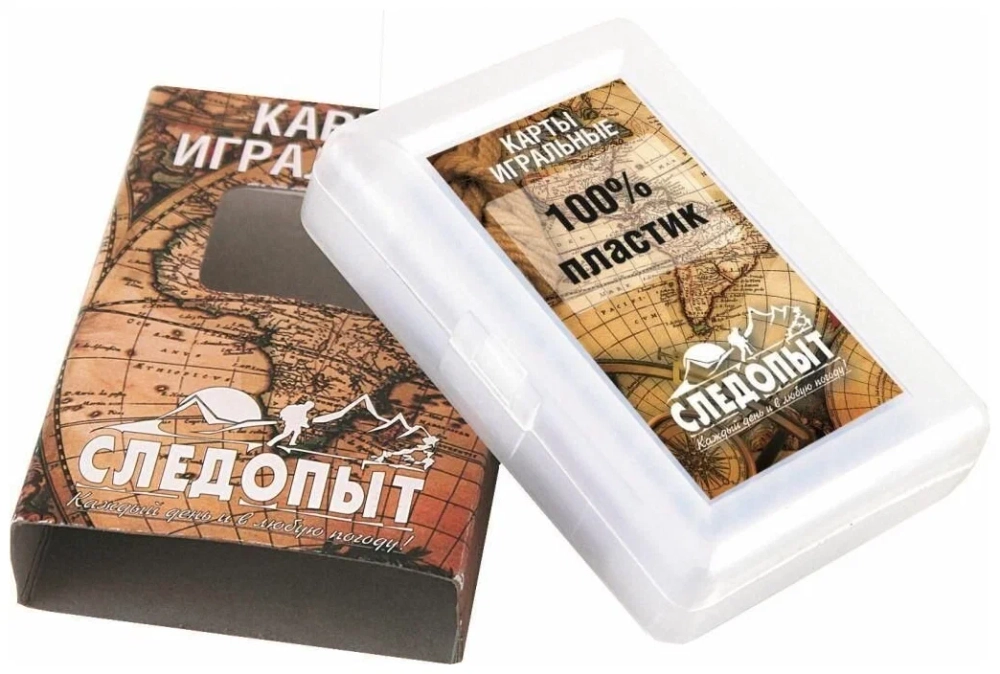 Карты игральные "Следопыт", влагостойкие, пластик, 54 шт. PF-BG-С01