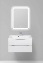 Тумба с раковиной Belbagno MARINO 90 2C-SO/BB900/450-LV-MR-AST Bianco Lucido