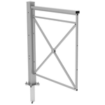 Пешеходное ограждение ПО-1 Крест тип 1 укороченное (секция + стойка), стойка 80х80 съемная, порошковая окраска