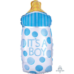 Шар Фольгированный Бутылочка IT'S A BOY (Голубой)