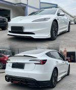 Обвес для Tesla Model 3 2017-2023 Тесла тюнинг губа юбки диффузор спойлер