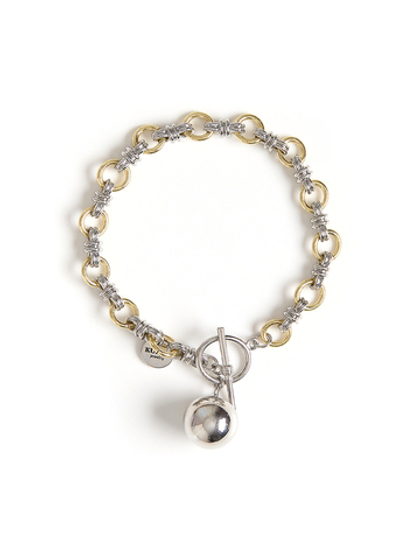 Браслет "Silver Ball" Bicolor