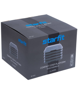 Степ-платформа быстросборная SP-401 40х40х30 см, квадратная, обрезиненная, 5-ти уровневая