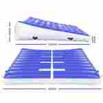 Надувной гимнастический мат-коврик «Старт» для занятий 2×2×0,4 м, тёмно-синий