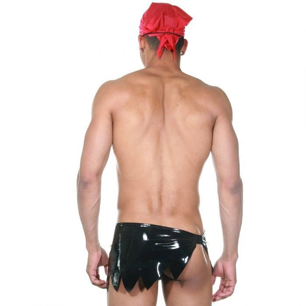 Эротический костюм пирата (Размер: L-XL) (Цвет: черный с красным)