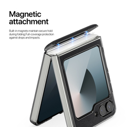 Чехол из искусственной кожи от Dux Ducis для Samsung Flip 6 и Flip7 FE (W25 Flip), серия Stex Series Case