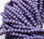 БН024НН23 Хрустальные бусины "рондель", цвет: фиолетовый непрозрачный, 2х3 мм, 95-100 шт.