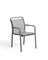 Уличный стул Luri из графитового алюминия и серого текстиля