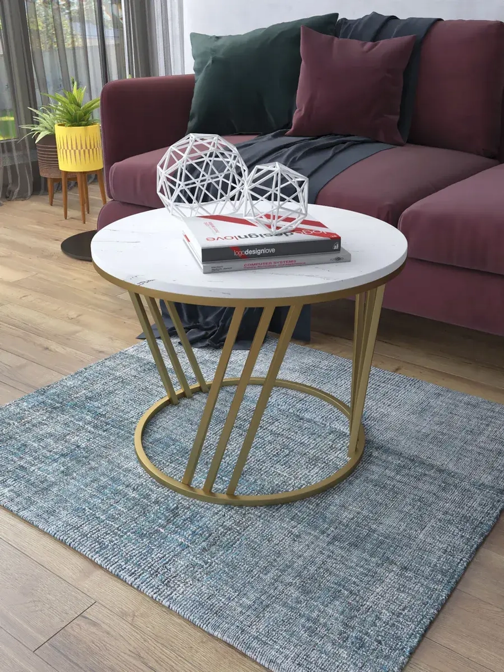 Журнальный стол Адидас - ЗСБ - МДФ в ПВХ