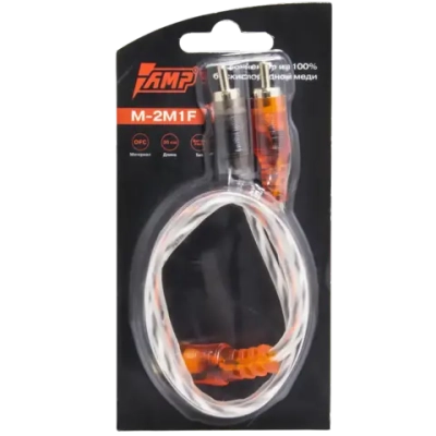 Кабель Y-RCA AMP M-2M1F