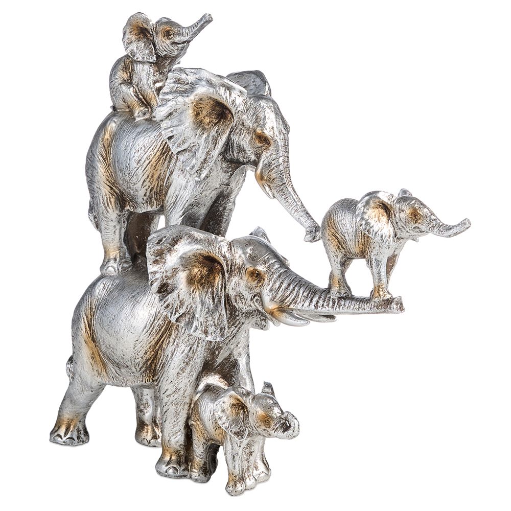 ФИГУРКА ДЕКОРАТИВНАЯ "СЕМЬЯ СЛОНОВ" 22,8Х7,2Х21,3СМ