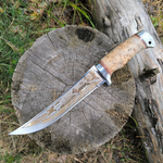 Эксклюзивный нож НС-13А Урал, золочение (Златоуст)