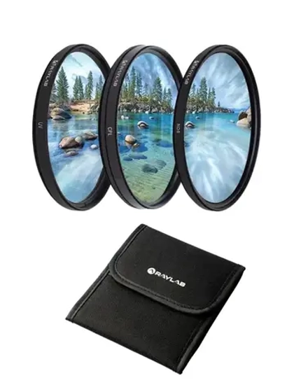 Набор из 3 фильтров RayLab (UV,CPL,ND8) 77mm