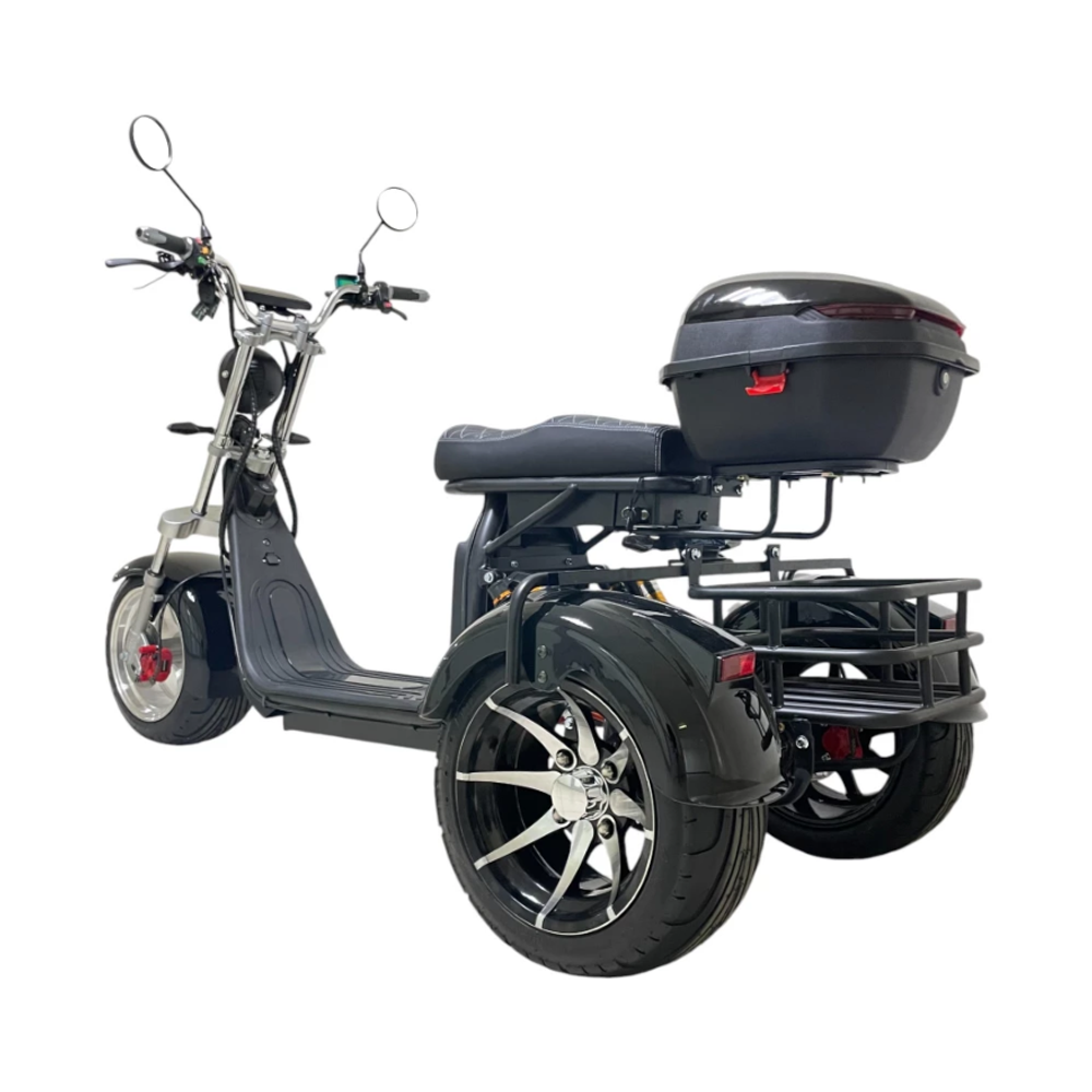 Электроскутер CITYCOCO X12 TRIKE Черный глянец