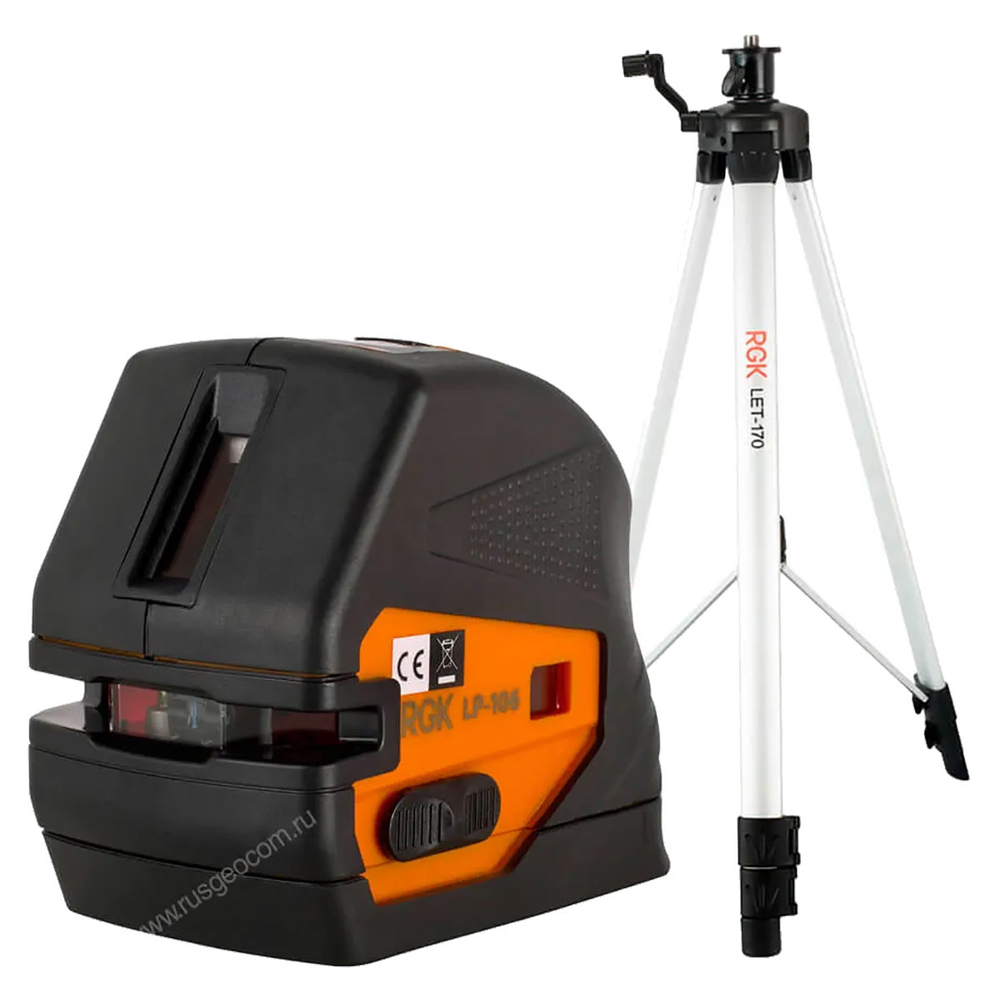 Лазерный уровень RGK LP-106 + штатив RGK LET-170