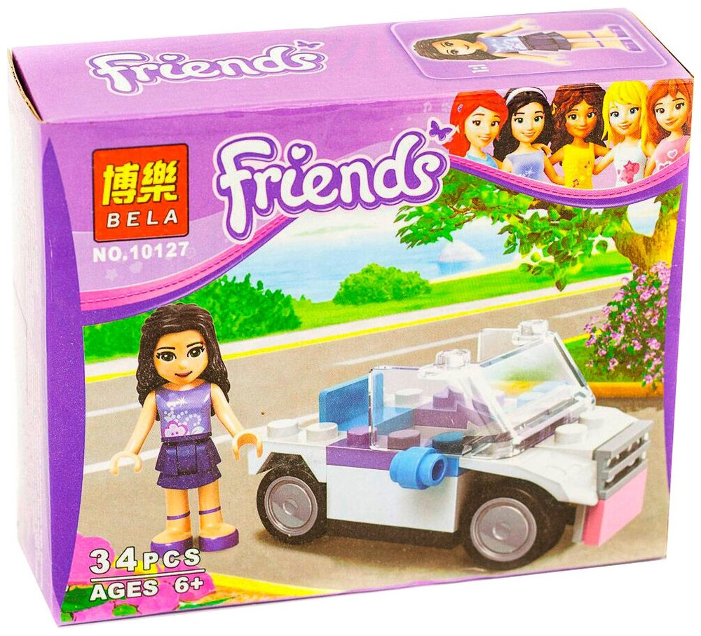 Конструктор Friends 10127 "Автомобиль Эммы", 34 детали.